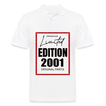 Limited Edition 2001 - Männer Poloshirt - Weiß - Vorne - Kai (181cm)