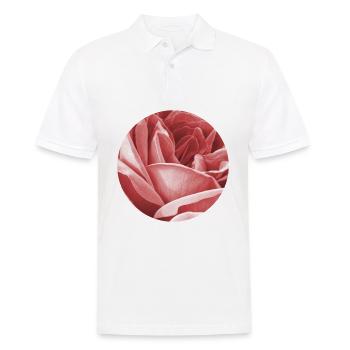 Rose - Men's Polo Shirt - white - Front - Kai (181cm)
