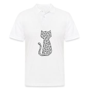 Chat - Polo Homme - blanc - Devant - Kai (181cm)