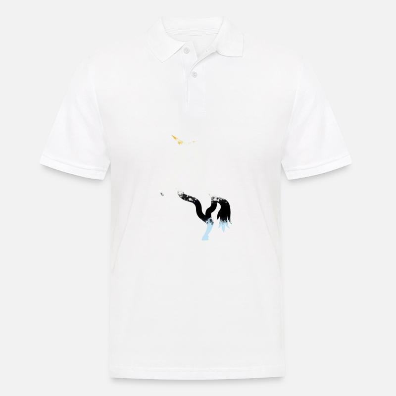Einhorn - Männer Poloshirt - Weiß