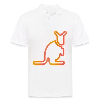 Kangaroo - Men's Polo Shirt - white - Front - Kai (181cm)