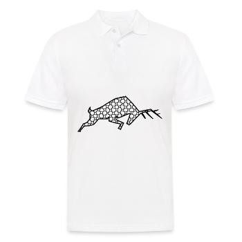 Hirsch - Männer Poloshirt - Weiß - Vorne - Kai (181cm)