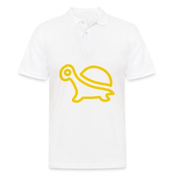 Turtle - Men's Polo Shirt - white - Front - Kai (181cm)