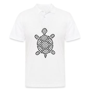 Turtle - Men's Polo Shirt - white - Front - Kai (181cm)
