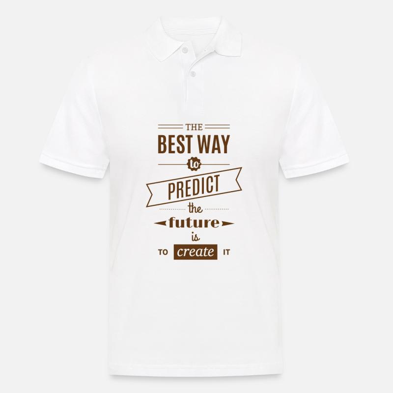 Zukunft - Männer Poloshirt - Weiß