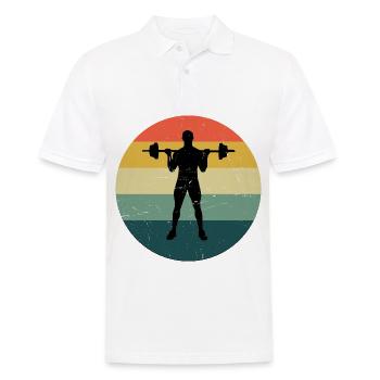 Fitness Musculation Hommes Haltérophilie - Polo Homme - blanc - Devant - Kai (181cm)