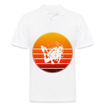 Diver Diving Scuba Diving Men's Diving - Men's Polo Shirt - white - Front - Kai (181cm)