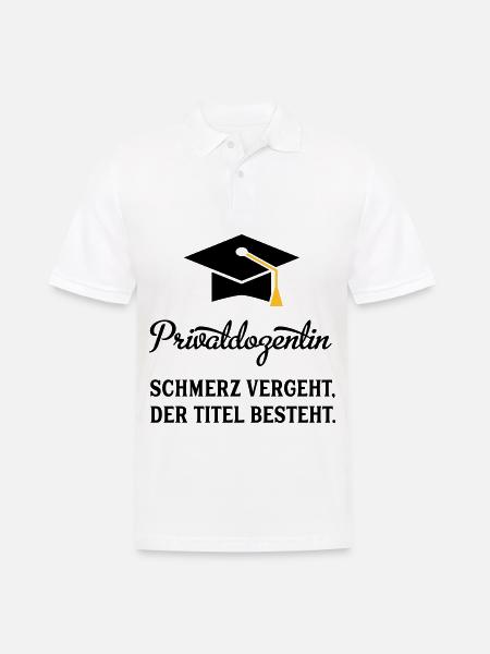 PDin - Männer Poloshirt - Weiß