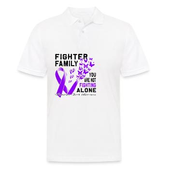 Premature Birth Conscious Purple Bow - Men's Polo Shirt - white - Front - Kai (181cm)