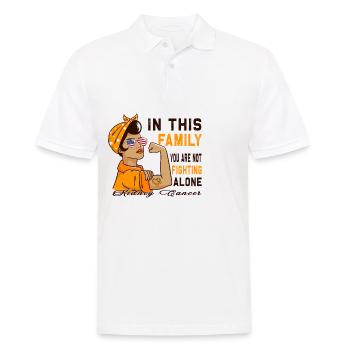 Rubans orange sensibilisation au cancer du rein - Polo Homme - blanc - Devant - Kai (181cm)