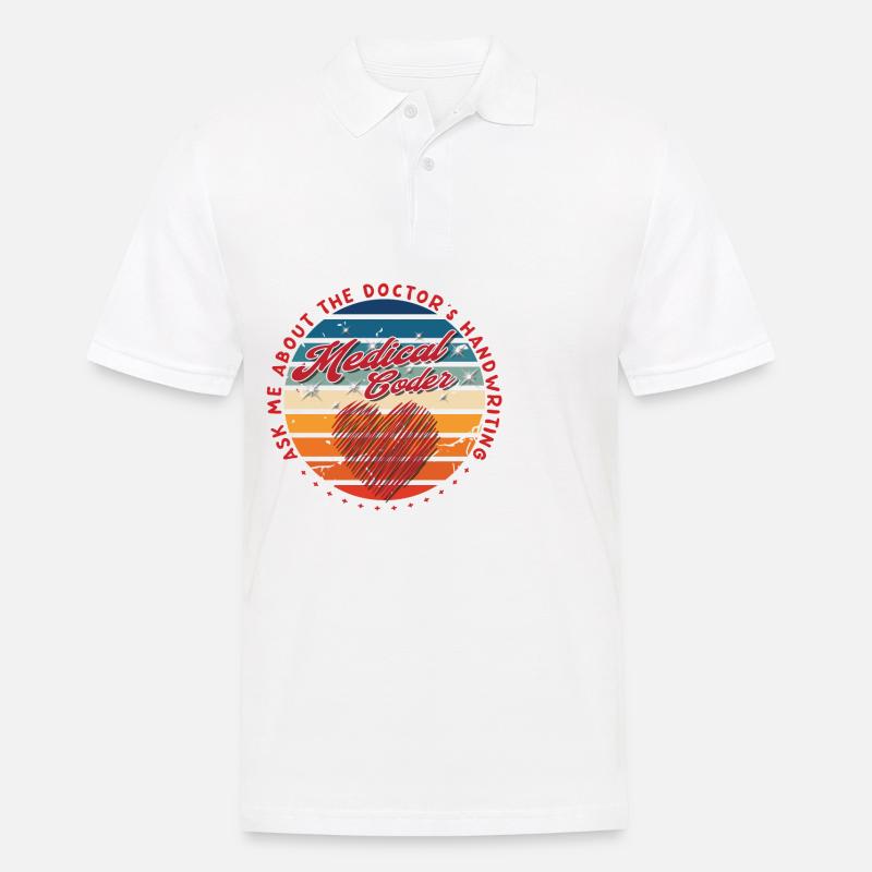 Medical Assistant - Medical Coder - Men's Polo Shirt - white
