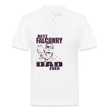 Falconer Peregrine Falcon Vintage Falconry - Men's Polo Shirt - white - Front - Kai (181cm)