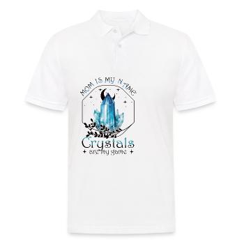 Funny Gemstone Chakra Healer Spiritual - Men's Polo Shirt - white - Front - Kai (181cm)