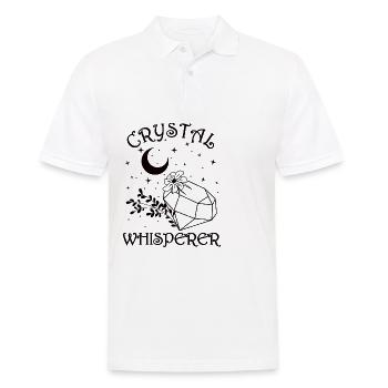 Funny Gemstone Chakra Healer Spiritual - Men's Polo Shirt - white - Front - Kai (181cm)