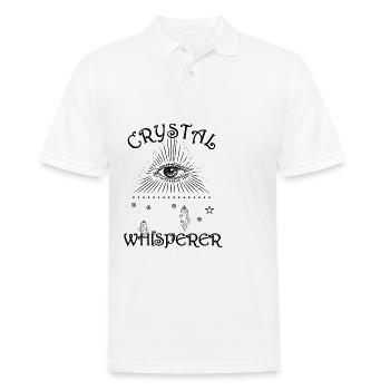 Funny Gemstone Chakra Healer Spiritual - Men's Polo Shirt - white - Front - Kai (181cm)
