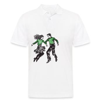 Festival de danse irlandaise Feis Shamrock - Polo Homme - blanc - Devant - Kai (181cm)