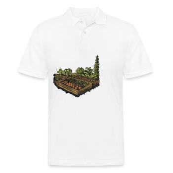 Permakultur Lebensmittel Compost - Männer Poloshirt - Weiß - Vorne - Kai (181cm)