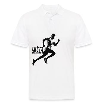 Conception de la course pour les coureurs au marathon - Polo Homme - blanc - Devant - Kai (181cm)