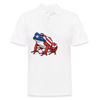 Coqui Frosch Symbol Taino Boricua Puerto - Männer Poloshirt - Weiß - Vorne - Kai (181cm)
