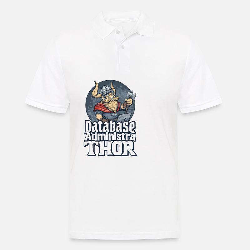 Viking Databaseadministra-thor Nerdy - Polo Homme - blanc