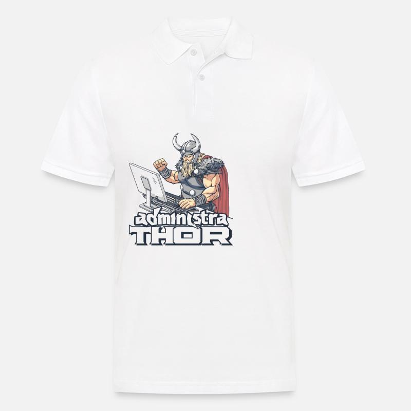 Viking Databaseadministra-thor Nerdy - Polo Homme - blanc