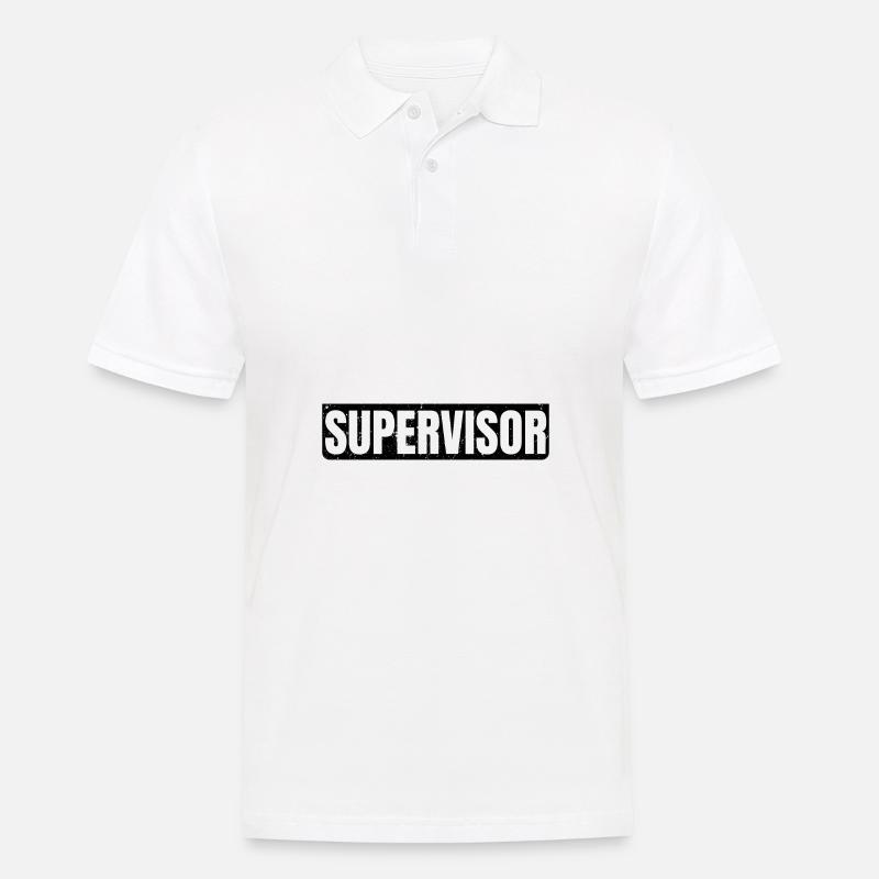 Shit Show Supervisor - Männer Poloshirt - Weiß
