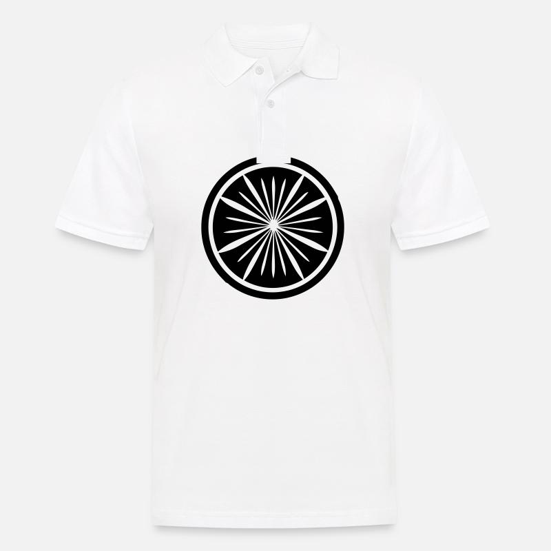 Zitrone - Männer Poloshirt - Weiß