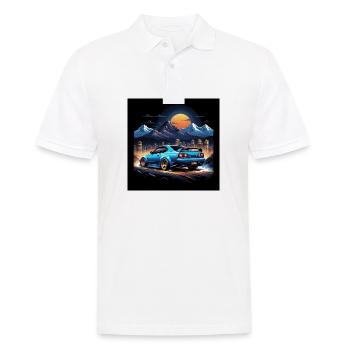JDM Sportcar tuning Driftcar Voiture Cadeau PS - Polo Homme - blanc - Devant - Kai (181cm)