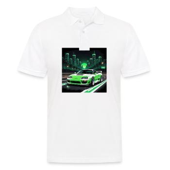 JDM Sportcar tuning Driftcar Voiture Cadeau PS - Polo Homme - blanc - Devant - Kai (181cm)
