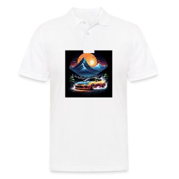 JDM Sportcar tuning Driftcar Voiture Cadeau PS - Polo Homme - blanc - Devant - Kai (181cm)