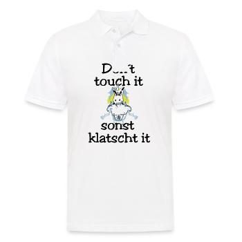 dont touch it Unicorn - Polo Homme - blanc - Devant - Kai (181cm)