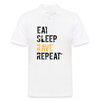Rave et répète - Polo Homme - blanc - Devant - Kai (181cm)