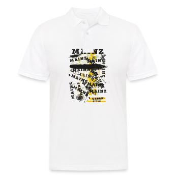 Mainz Deutschland Stadt Skyline Heimat Liebe - Männer Poloshirt - Weiß - Vorne - Kai (181cm)