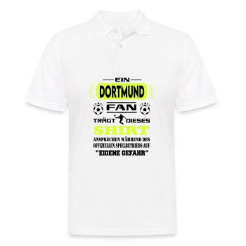 Fußball Fan Fussballverein Dortmund - Männer Poloshirt - Weiß - Vorne - Kai (181cm)