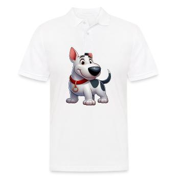 Bull Terrier 4 - Men's Polo Shirt - white - Front - Kai (181cm)