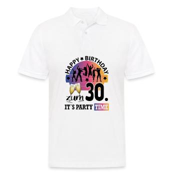 Geburtstag 30 Party People Fete Dancing Tanzen - Männer Poloshirt - Weiß - Vorne - Kai (181cm)