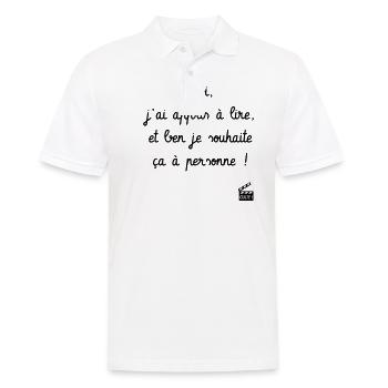 Kaameløtt - Réplique Culte - Citation Léodagan - Polo Homme - blanc - Devant - Kai (181cm)