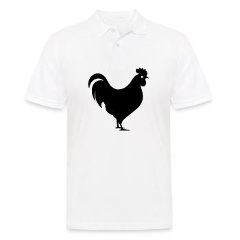 Henne - Männer Poloshirt - Weiß - Vorne - Kai (181cm)