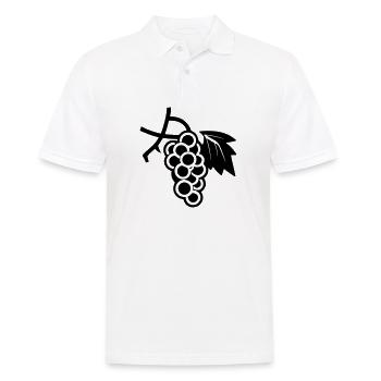 Weintraube - Männer Poloshirt - Weiß - Vorne - Kai (181cm)