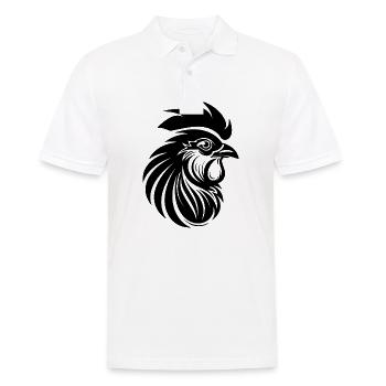 Poulet Poulailler Volaille Coq Ferme - Polo Homme - blanc - Devant - Kai (181cm)