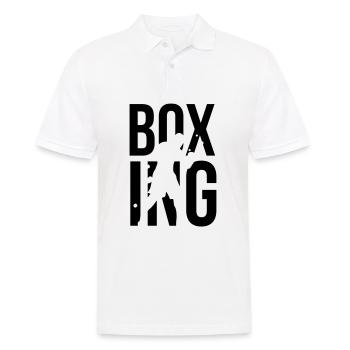 boxing boxen - Männer Poloshirt - Weiß - Vorne - Kai (181cm)