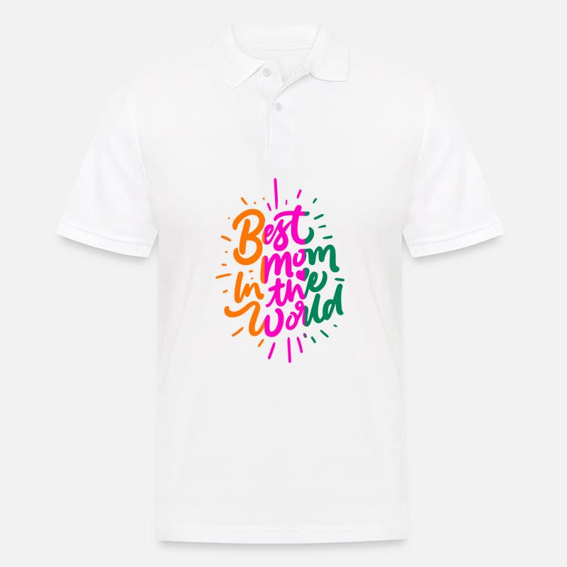 Beste Mutter der Welt - Männer Poloshirt - Weiß
