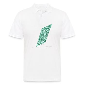 Line color - Männer Poloshirt - Weiß - Vorne - Kai (181cm)