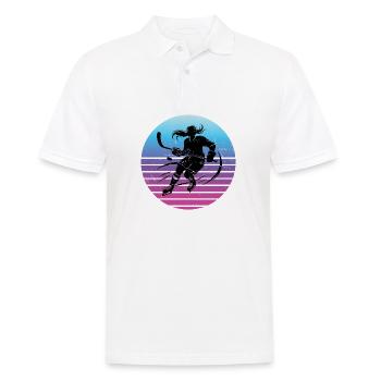 Eishockey Eishockey Spieler Eishockeyspieler - Männer Poloshirt - Weiß - Vorne - Kai (181cm)