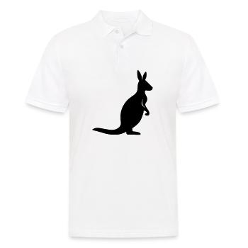 kangaroo - Men's Polo Shirt - white - Front - Kai (181cm)