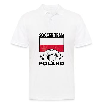 Poland Soccer Football 2022 WM - Men's Polo Shirt - white - Front - Kai (181cm)