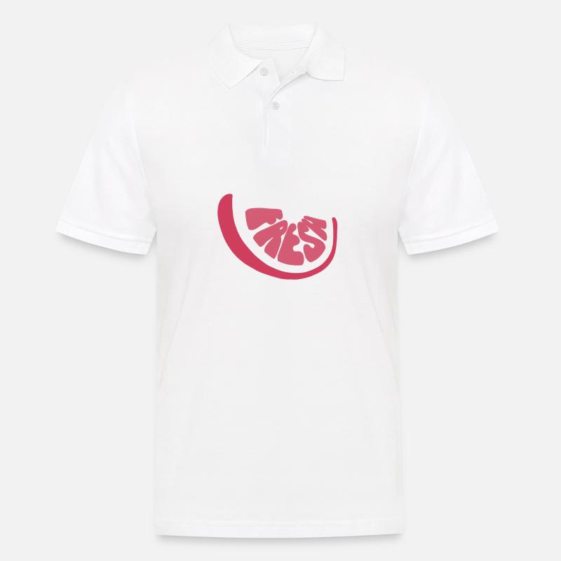 Fresh Grapefruit - Männer Poloshirt - Weiß