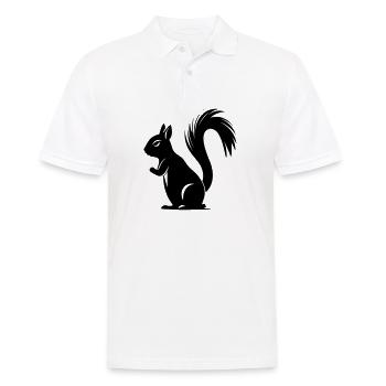 squirrel - Men's Polo Shirt - white - Front - Kai (181cm)