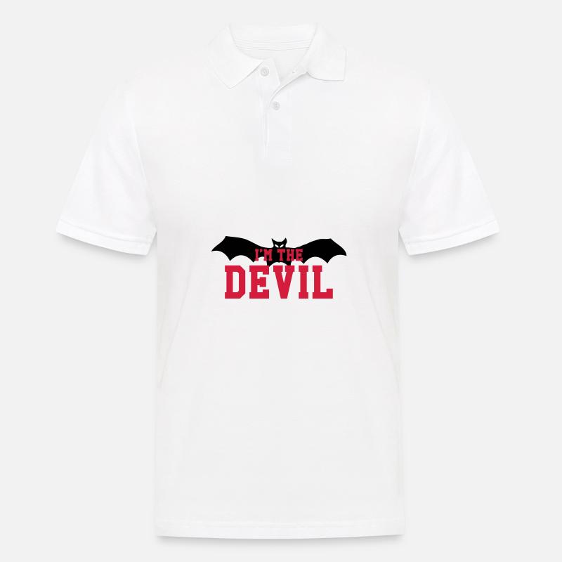 Ich bin der Teufel - Männer Poloshirt - Weiß