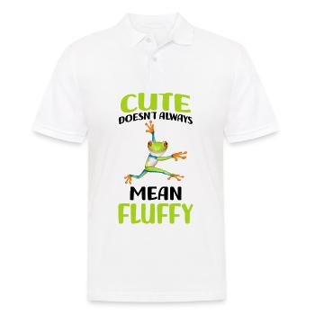 Frosch - Männer Poloshirt - Weiß - Vorne - Kai (181cm)